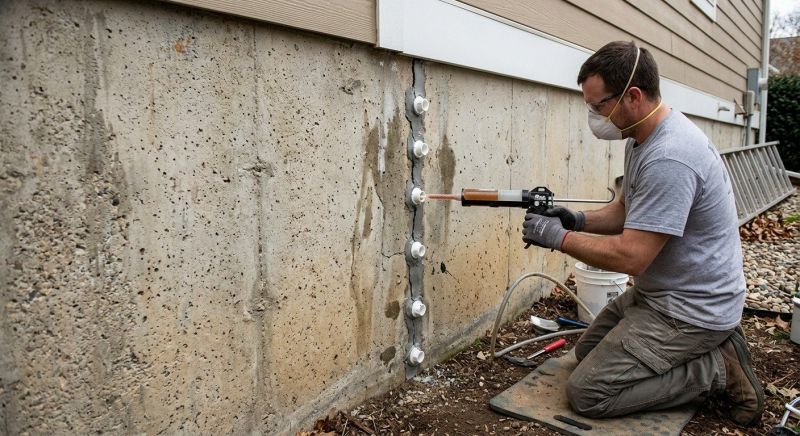 Basement Crack Repair in Collegeville, PA