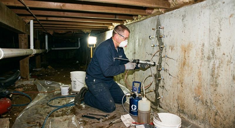 Basement Foundation Repair in Aston, PA