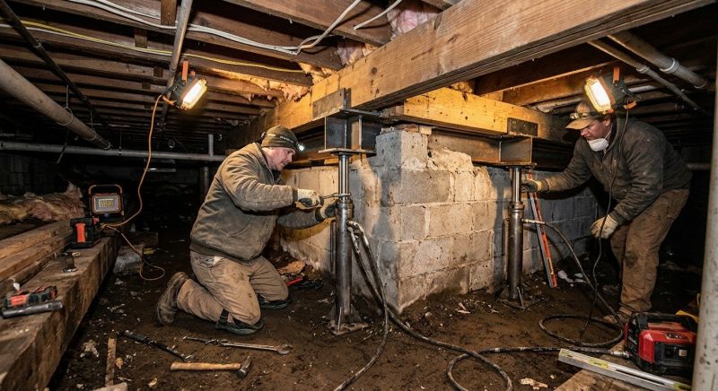 Basement Foundation Repair in Aston, PA