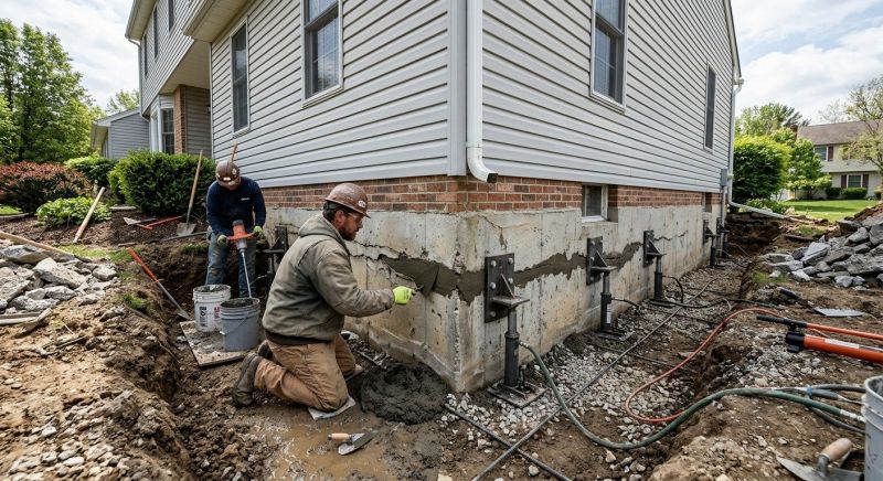 Basement Foundation Repair in Norristown, PA