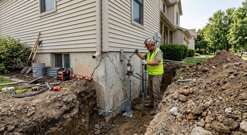 Basement Foundation Repair in Upper Darby, PA