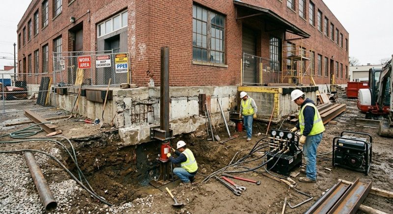 Building Foundation Repair in Drexel Hill, PA