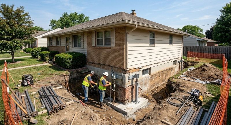 Building Foundation Repair in Green Lane, PA