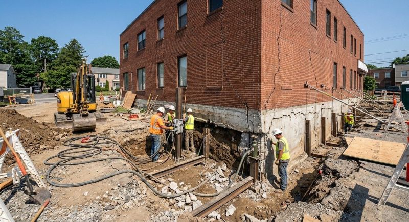 Building Foundation Repair in Phoenixville, PA