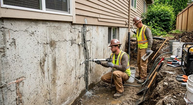 Cracked Foundation Repair in Delaware County, PA