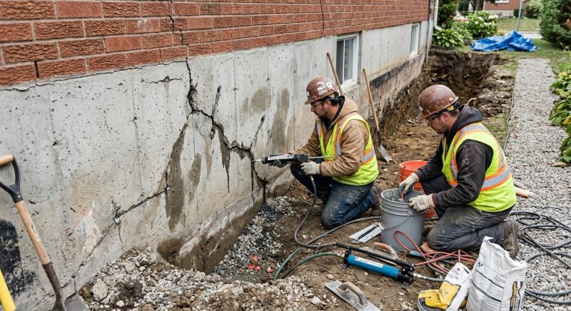 Cracked Foundation Repair in Dresher, PA