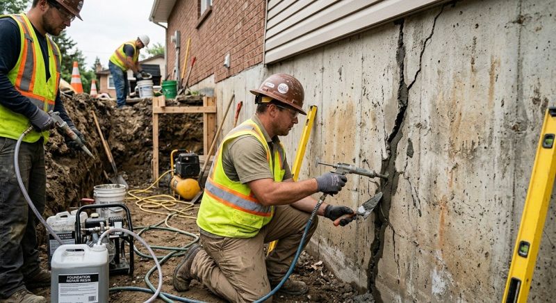 Cracked Foundation Repair in Fort Washington, PA