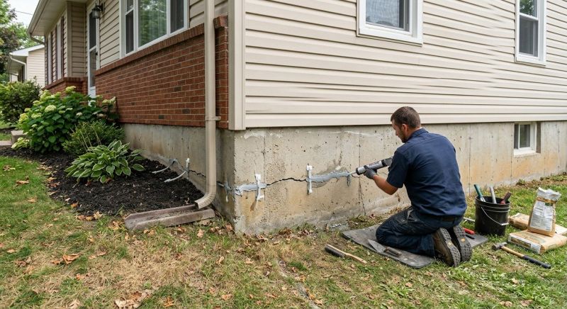 Cracked Foundation Repair in Southampton, PA