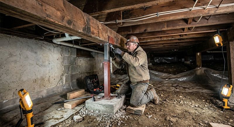 Crawlspace Foundation Repair in Hatboro, PA