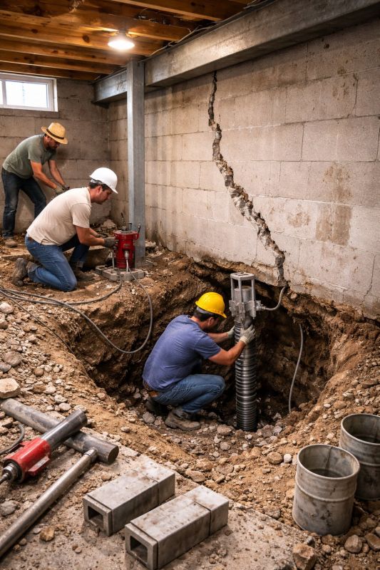 Crawlspace Structural Repair in Collegeville, PA