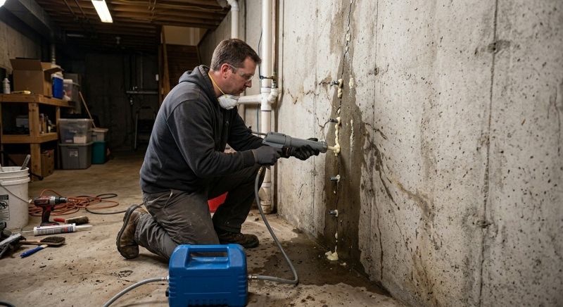 Foundation Crack Sealing in Collegeville, PA