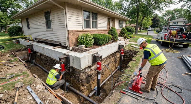Foundation Jacking in Ambler, PA