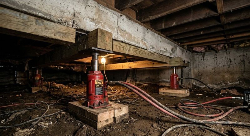 Foundation Jacking in Center Valley, PA