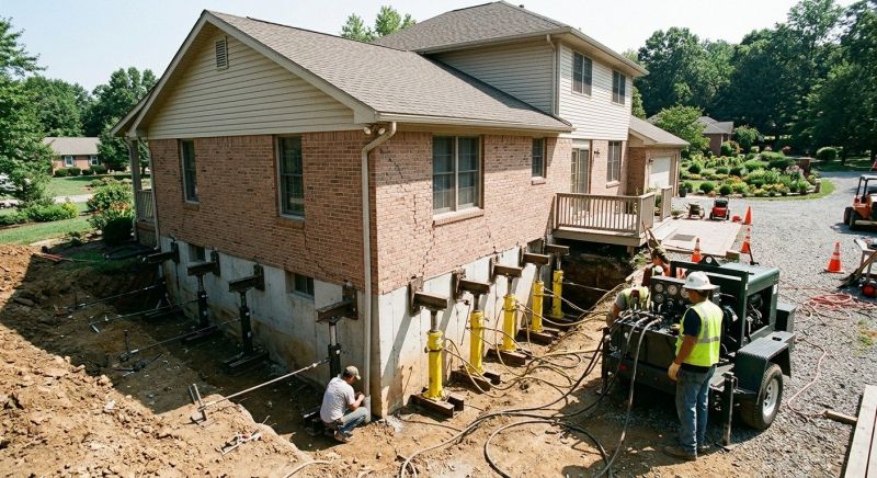 Foundation Jacking in Coatesville, PA