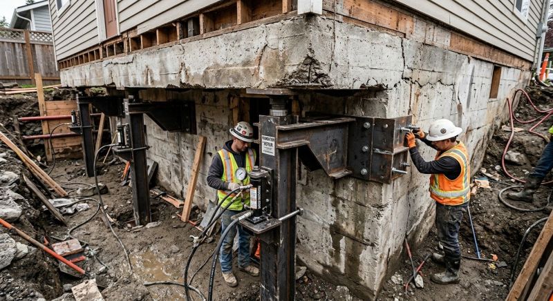 Foundation Lifting in Glen Mills, PA