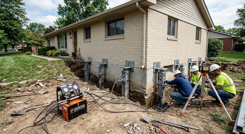 Foundation Pier Leveling in Collegeville, PA