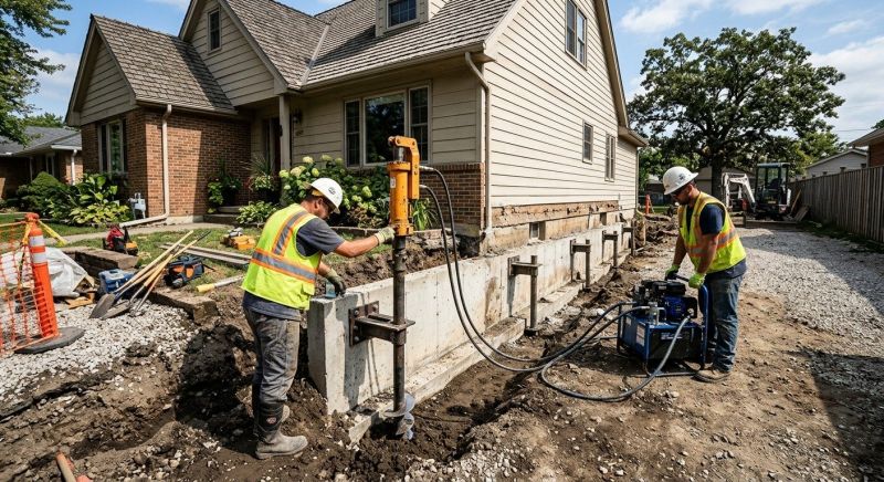 Foundation Stabilizing in Collegeville, PA