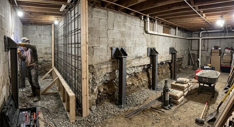 Foundation Stabilizing in Plymouth Meeting, PA