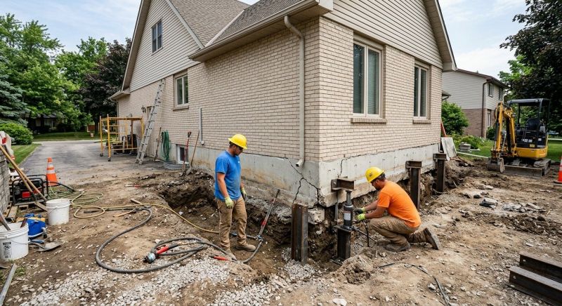 Helical Piers Installation in Collegeville, PA