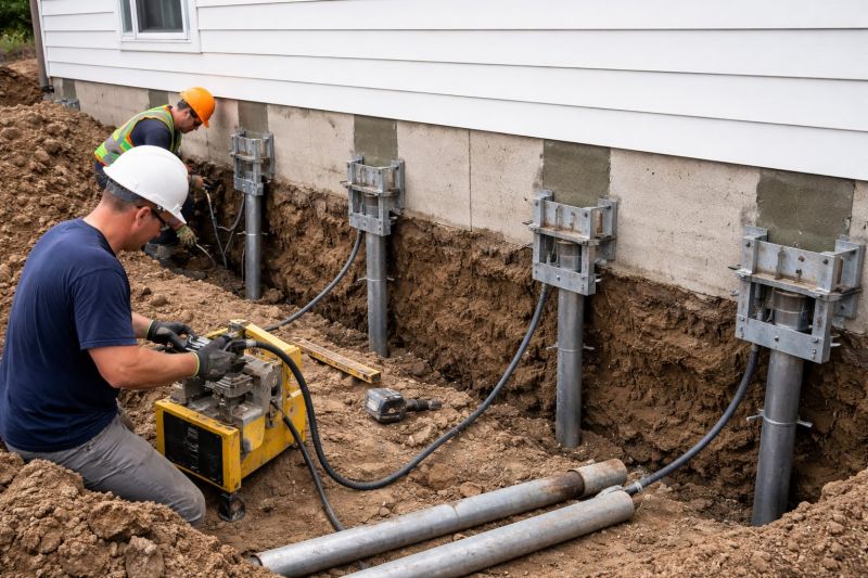 Helical Piers Installation in Collegeville, PA