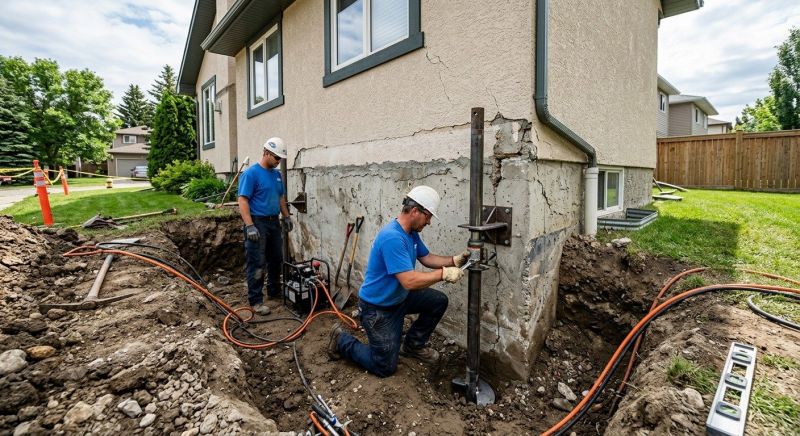 Helical Piers Installation in Collegeville, PA