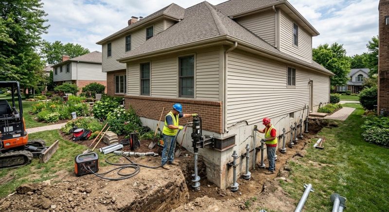 Helical Pile Installation in Collegeville, PA