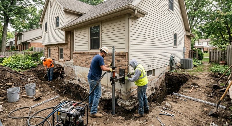 House Foundation Repair in Dublin, PA