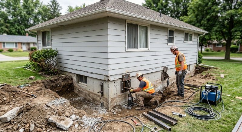 House Foundation Repair in Plymouth Meeting, PA
