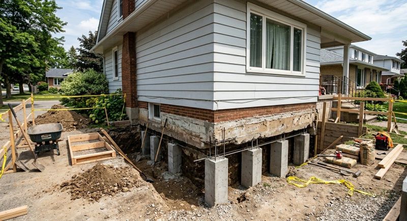 House Underpinning in Collegeville, PA