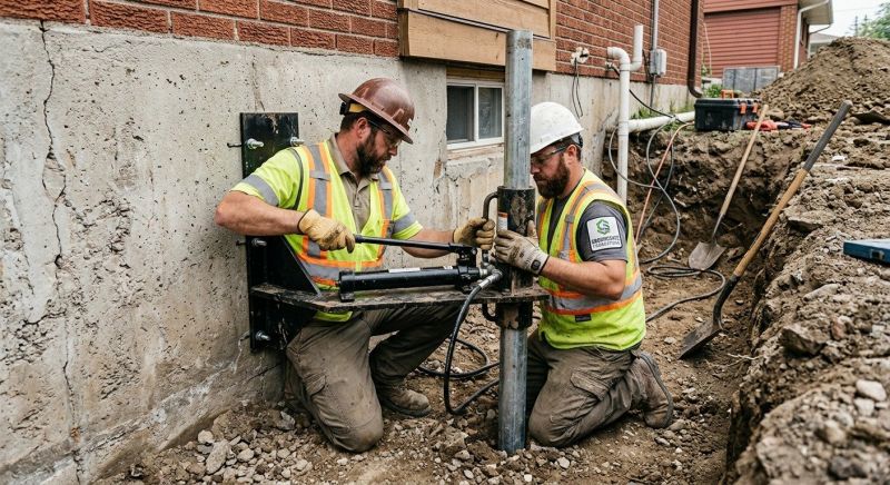 Settling Foundation Service in Blue Bell, PA