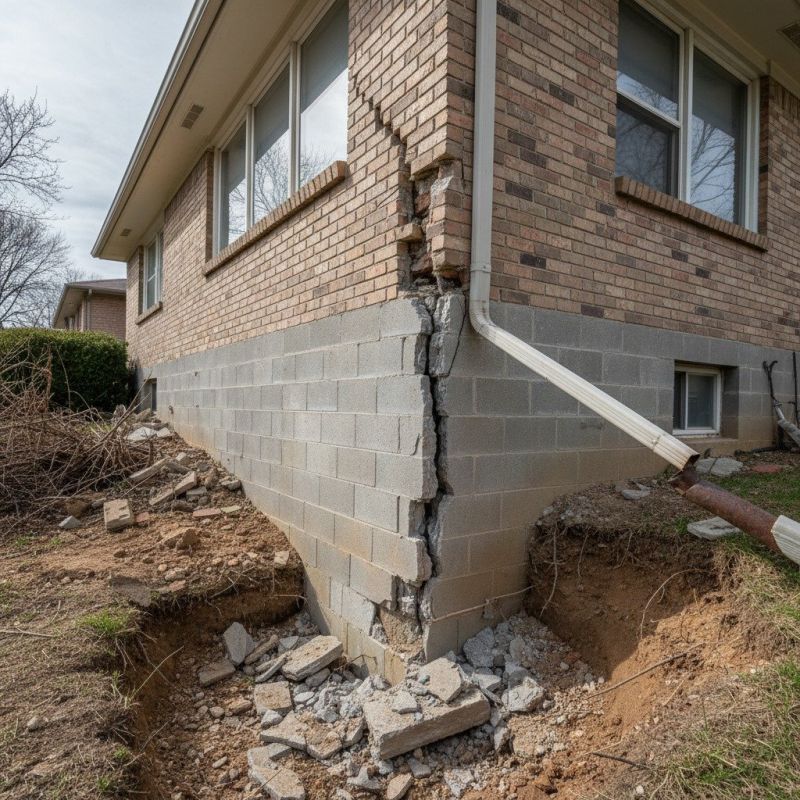 Settling Foundation Service in Blue Bell, PA
