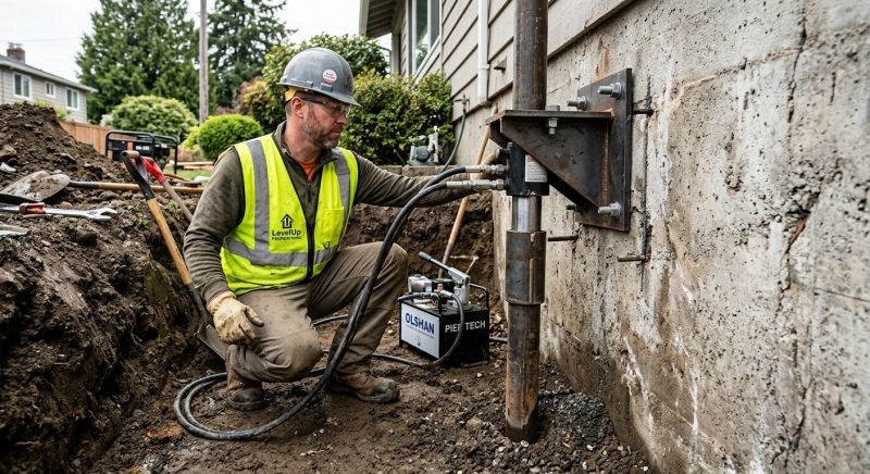 Settling Foundation Service in Royersford, PA