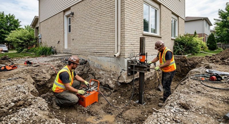 Sinking Foundation Lifting in Collegeville, PA