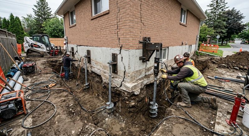 Sinking Foundation Repair in Dresher, PA