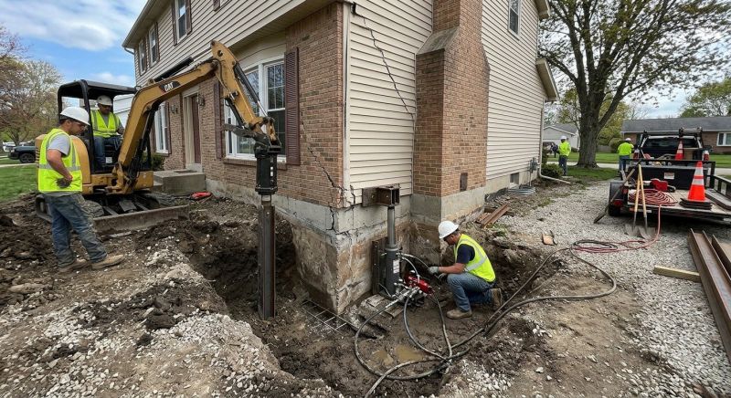 Sinking Foundation Repair in Havertown, PA
