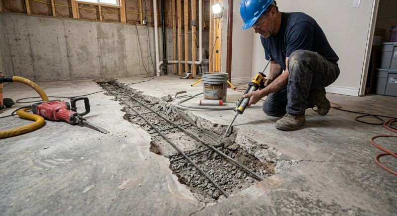 Slab Foundation Repair in Collegeville, PA