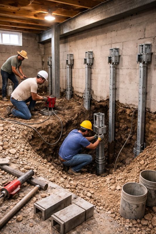 Structural Underpinning in Collegeville, PA